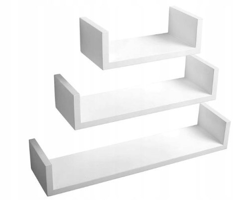 Półka płyta MDF Woltu 62 x 14 cm biały Półka płyta MDF Woltu 62 x 14 cm biały