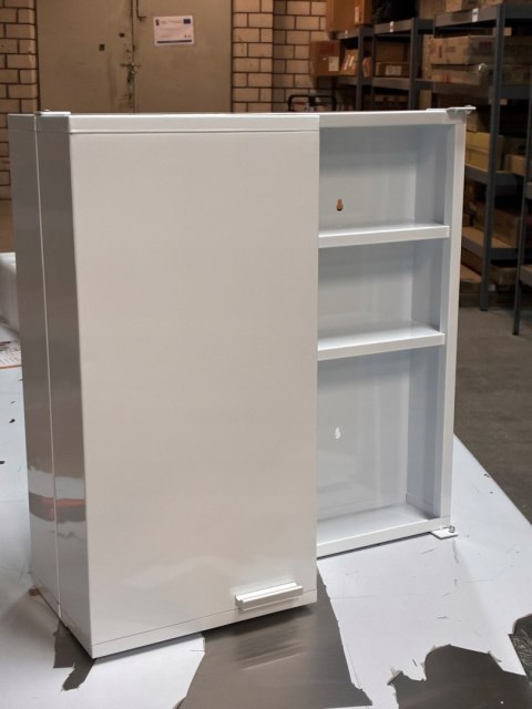 APTECZKA ŚCIENNA XXL METALOWA SZAFKA NA LEKI DO ŁAZIENKI