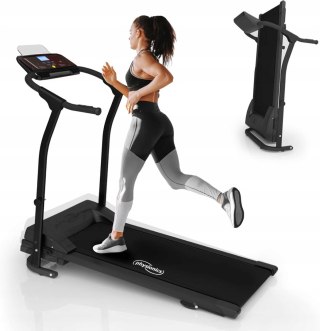 BIEŻNIA ELEKTRYCZNA SKŁADANA TRENAŻER DOMOWY 10 KMH FITNESS LCD