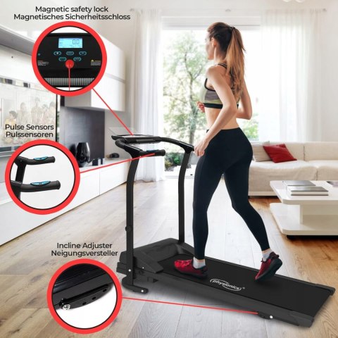 BIEŻNIA ELEKTRYCZNA SKŁADANA TRENAŻER DOMOWY 10 KMH FITNESS LCD BIEŻNIA ELEKTRYCZNA SKŁADANA TRENAŻER DOMOWY 10 KMH FITNESS LCD
