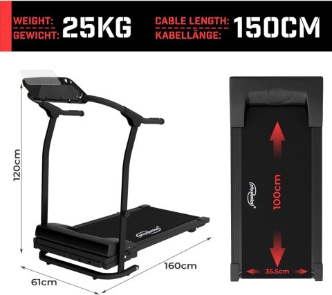 BIEŻNIA ELEKTRYCZNA SKŁADANA TRENAŻER DOMOWY 10 KMH FITNESS LCD BIEŻNIA ELEKTRYCZNA SKŁADANA TRENAŻER DOMOWY 10 KMH FITNESS LCD