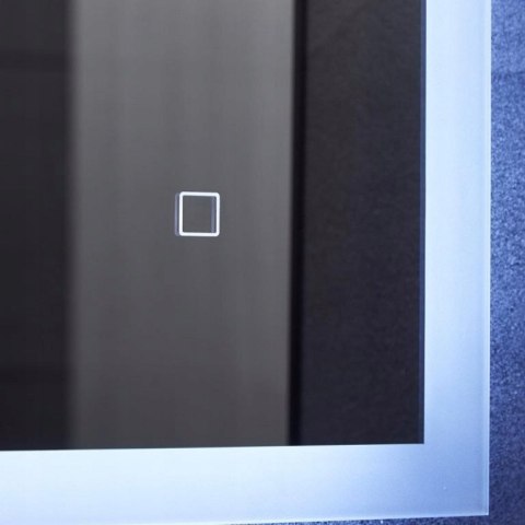 LUSTRO LED DO ŁAZIENKI 50X70 Z FUNKCJĄ ANTYZAPAROWĄ ŚCIEMNIANE LUSTRO LED DO ŁAZIENKI 50X70 Z FUNKCJĄ ANTYZAPAROWĄ ŚCIEMNIANE