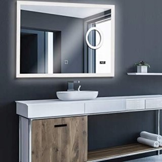 LUSTRO LED Z PODŚWIETLENIEM DO ŁAZIENKI Z CZUJNIKIEM DOTYKOWYM 80X60