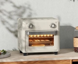 MINI PIEKARNIK Z TERMOOBIEGIEM FRYTKOWNICA 2W1 TIMER LED 10L