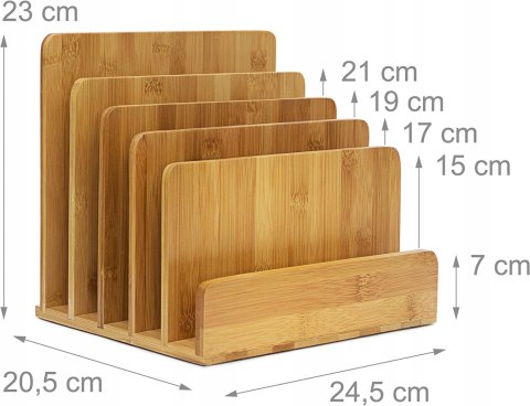 ORGANIZER BIURKOWY NA DOKUMENTY LISTY GAZETY BAMBUS 5w1