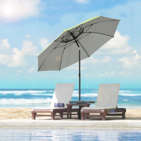 PARASOL PLAŻOWY OGRODOWY SKŁADANY WENTYLACJA REGULACJA pokrowiec z dziurą PARASOL PLAŻOWY OGRODOWY SKŁADANY WENTYLACJA REGULACJA pokrowiec z dziurą
