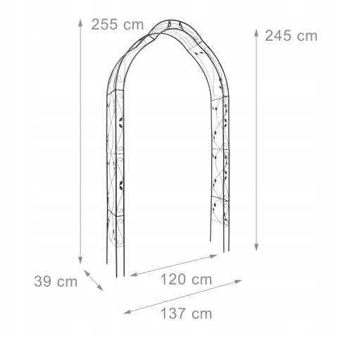 PERGOLA OGRODOWA ŻELAZNA ŁUK DO RÓŻ PNĄCZY ORNAMENT PTAKI DEKOR PERGOLA OGRODOWA ŻELAZNA ŁUK DO RÓŻ PNĄCZY ORNAMENT PTAKI DEKOR
