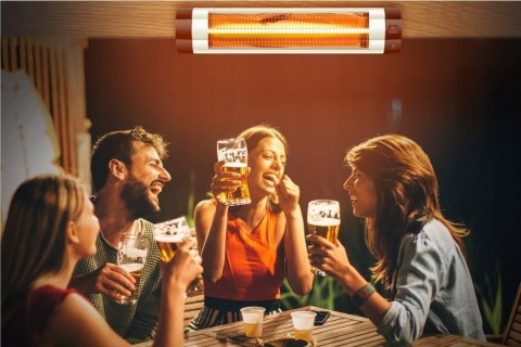 PROMIENNIK PODCZERWIENI 2500W GRZEJNIK TARASOWY KESSER PROMIENNIK PODCZERWIENI 2500W GRZEJNIK TARASOWY KESSER