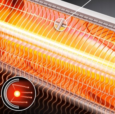 PROMIENNIK PODCZERWIENI 2500W GRZEJNIK TARASOWY KESSER PROMIENNIK PODCZERWIENI 2500W GRZEJNIK TARASOWY KESSER