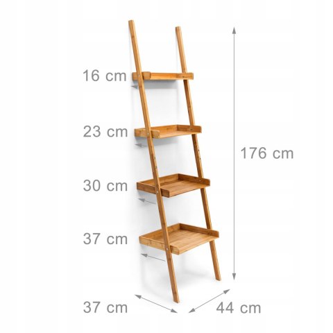Regał Relaxdays relax 44 cm x 176 cm x 37 cm odcienie brązu Regał Relaxdays relax 44 cm x 176 cm x 37 cm odcienie brązu