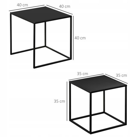 ZESTAW 2 STOLIKÓW KAWOWYCH NOWOCZESNY DESIGN STALOWA RAMA ZESTAW 2 STOLIKÓW KAWOWYCH NOWOCZESNY DESIGN STALOWA RAMA