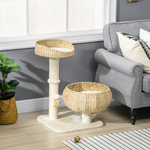 ELEGANCKI DRAPAK DLA KOTA PREMIUM LEGOWISKO PIŁKA PLUSZ SZCZEBLE ELEGANCKI DRAPAK DLA KOTA PREMIUM LEGOWISKO PIŁKA PLUSZ SZCZEBLE