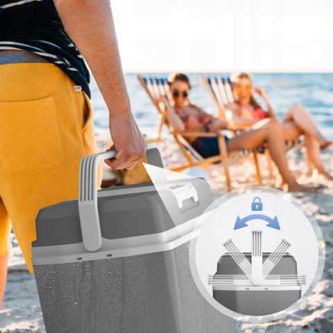ELEKTRYCZNA LODÓWKA TURYSTYCZNA 20L NA 12V 220V Z FUNKCJĄ GRZANIA ELEKTRYCZNA LODÓWKA TURYSTYCZNA 20L NA 12V 220V Z FUNKCJĄ GRZANIA