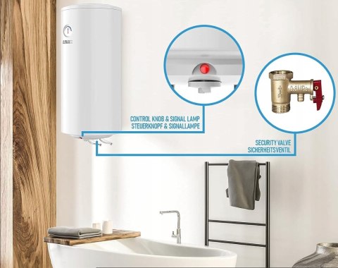 ELEKTRYCZNY OGRZEWACZ WODY 100L Z FUNKCJĄ ANTYKAMIENIA TERMOSTAT ELEKTRYCZNY OGRZEWACZ WODY 100L Z FUNKCJĄ ANTYKAMIENIA TERMOSTAT
