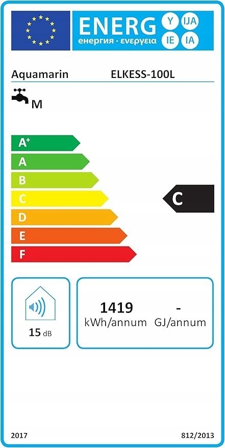 ELEKTRYCZNY ZBIORNIK NA CIEPŁĄ WODĘ 100L BOJLER 1500W IPX4