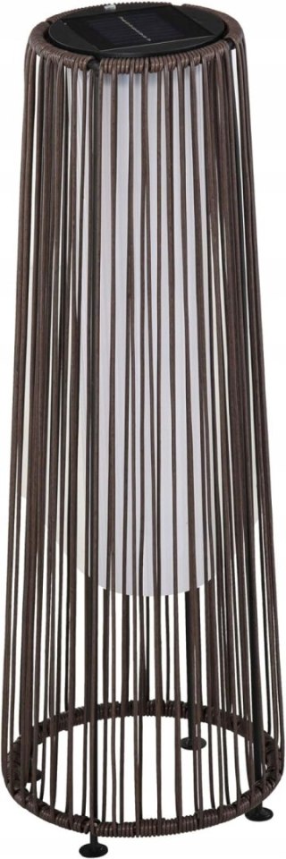 LAMPA OGRODOWA SOLARNA LED RATTAN ZEWNĘTRZNA DEKORACYJNA
