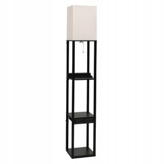 LAMPA PODŁOGOWA Z PÓŁKĄ USB SZUFLADĄ DO SALONU SYPIALNI BIURA