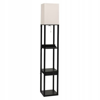 LAMPA PODŁOGOWA Z PÓŁKĄ USB SZUFLADĄ DO SALONU SYPIALNI BIURA