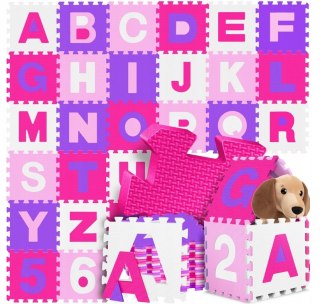 MATA PIANKOWA PUZZLE 86 ELEMENTÓW DLA DZIECI EDUKACYJNA LITERKI KIDIZ