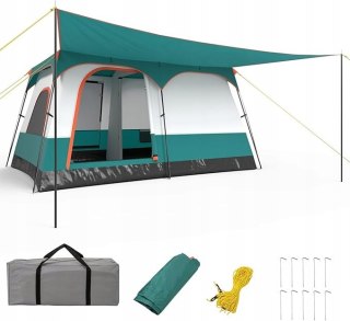 NAMIOT RODZINNY DWUKOMOROWY Z PRZEDSIONKIEM CAMPING
