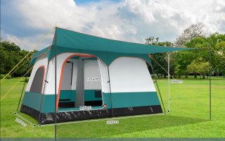 NAMIOT RODZINNY DWUKOMOROWY Z PRZEDSIONKIEM CAMPING