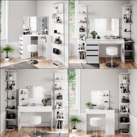Regał OK-LIVING VICCO 30 cm x 190 cm x 28 cm biały Regał OK-LIVING VICCO 30 cm x 190 cm x 28 cm biały