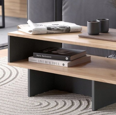 STOLIK KAWOWY ŁAWA 2 POZIOMY LOFT DO SALONU NOWOCZESNY DESIGN