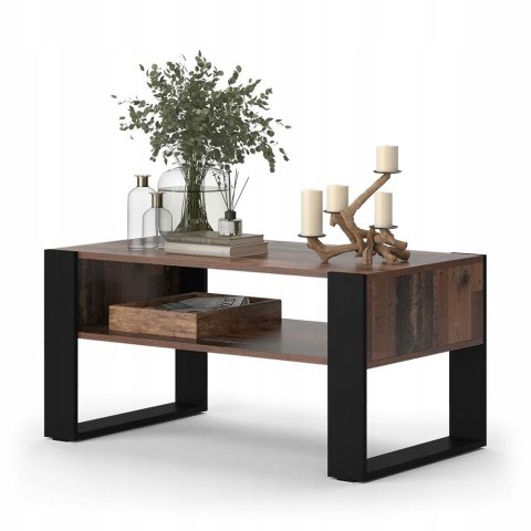 STOLIK KAWOWY Z PÓŁKĄ DO SALONU NOWOCZESNY DESIGN STOLIK KAWOWY Z PÓŁKĄ DO SALONU NOWOCZESNY DESIGN