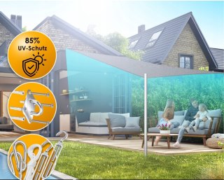 ŻAGIEL PRZECIWSŁONECZNY TARASOWY OGRODOWY OCHRONA UV 3X3M