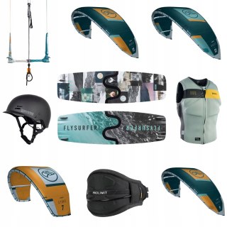 ZESTAW KITE FLYSURFER LATAWCE TRAPEZ BAR DESKA KAMIZELKA