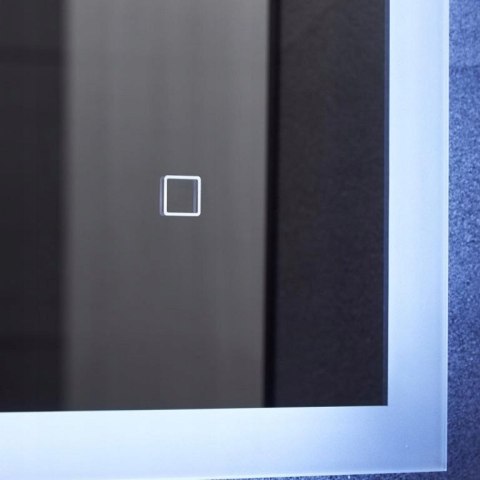 LUSTRO LED DO ŁAZIENKI 50X70 Z FUNKCJĄ ANTYZAPAROWĄ ŚCIEMNIANE