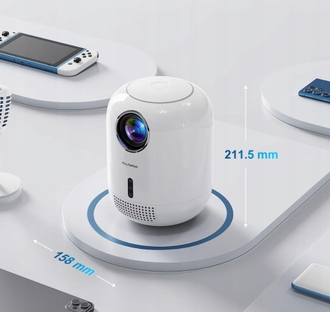 MINI PROJEKTOR WIFI 6 BLUETOOTH 4K 1080P KINO DOMOWE ZE ZOOM MINI PROJEKTOR WIFI 6 BLUETOOTH 4K 1080P KINO DOMOWE ZE ZOOM