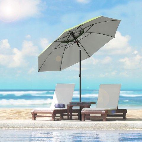 PARASOL PLAŻOWY OGRODOWY SKŁADANY WENTYLACJA REGULACJA pokrowiec z dziurą PARASOL PLAŻOWY OGRODOWY SKŁADANY WENTYLACJA REGULACJA pokrowiec z dziurą
