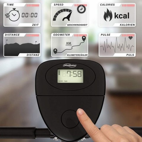 ROWER TRENINGOWY MAGNETYCZNY FITNESS DOMOWY LCD KOMPAKTOWY