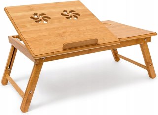STOLIK POD LAPTOPA Z REGULACJĄ NACHYLENIA TACA ŚNIADANIOWA DO ŁÓŻKA