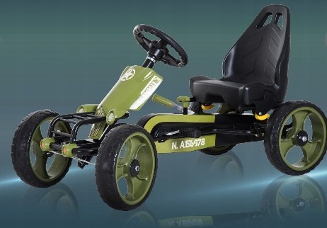 GOKART DZIECIĘCY NA PEDAŁY Z HAMULCEM RĘCZNYM REGULOWANE SIEDZISKO