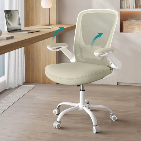 KRZESŁO BIUROWE ERGONOMICZNE Z FUNKCJĄ BUJANIA I PODŁOKIETNIKAMI