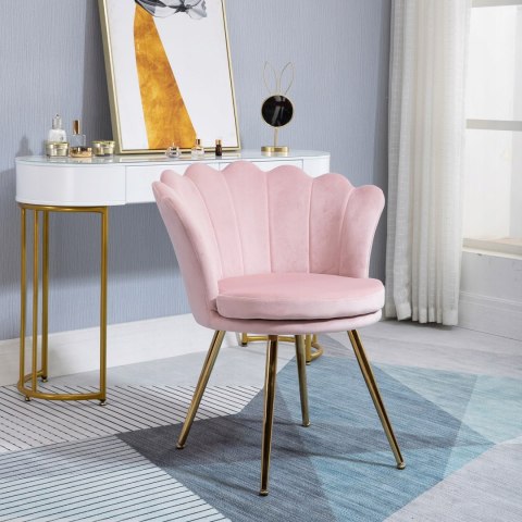 KRZESŁO MUSZLA WELUROWE DO SALONU SYPIALNI ELEGANCKIE DESIGN