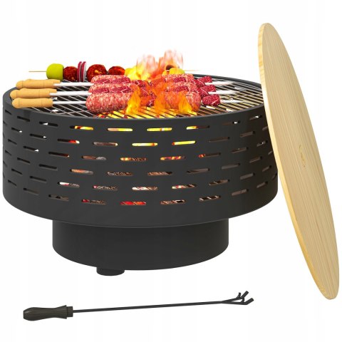OGNISKO OGRODOWE 3W1 GRILL STÓŁ ZEWNĘTRZNY PALENISKO