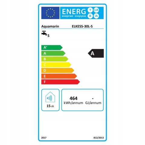 PODGRZEWACZ WODY ELEKTRYCZNY BOJLER DO ŁAZIENKI 30L 1500W