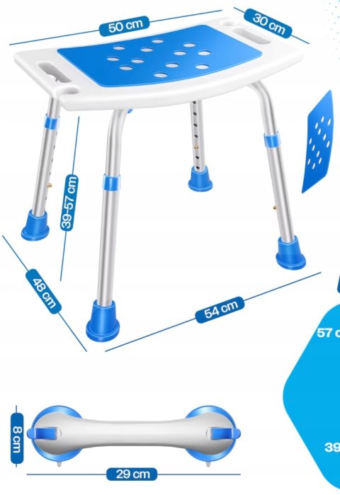 TABORET PRYSZNICOWY ŁAZIENKOWY KRZESŁO DLA SENIORÓW KESSER TABORET PRYSZNICOWY ŁAZIENKOWY KRZESŁO DLA SENIORÓW KESSER